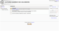 Desktop Screenshot of egzamin.wsez.pl